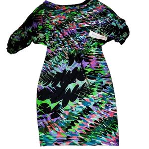 Maggy London Womens Multicolor Sheath Dress; NWT